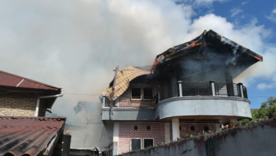 Kebakaran di Kawasan Bentas Ambon