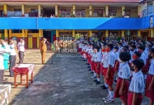 siswa sd di ambon ikut ujian akhir
