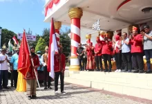 pawai kontingen Pesparani
