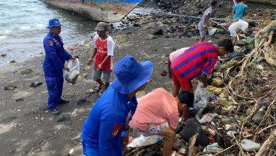 Tumpukan Sampah ke Laut