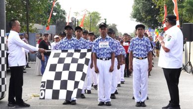 Gerak Jalan HUT RI di Maluku Tenggara Diikuti 119 Regu Pelajar 8 gerak jalan