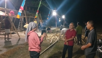 Bambu Bekas Disulap Jadi Booth Ekraf - UMKM, Waimital Tampilkan Karnaval Budaya Ramah Lingkungan 38 esbebe