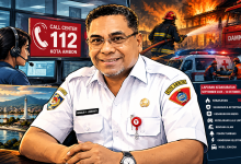 Kolase Dramatis Layanan Darurat 112 Ambon