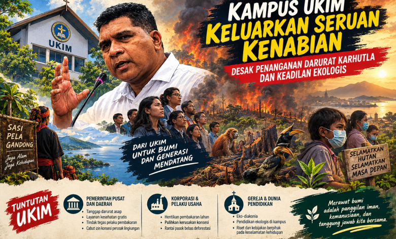 Kampus UKIM Keluarkan Seruan Kenabian, Desak Penanganan Darurat Karhutla dan Keadilan Ekologis 1 Seruan UKIM untuk Keadilan Ekologis